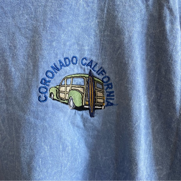 Coronado California Vintage Embroidered T-Shirt - Picture 3 of 7